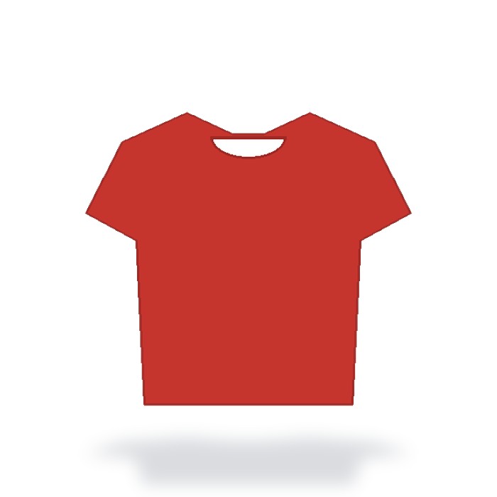 Playera de algodón 180g Premium — Rojo