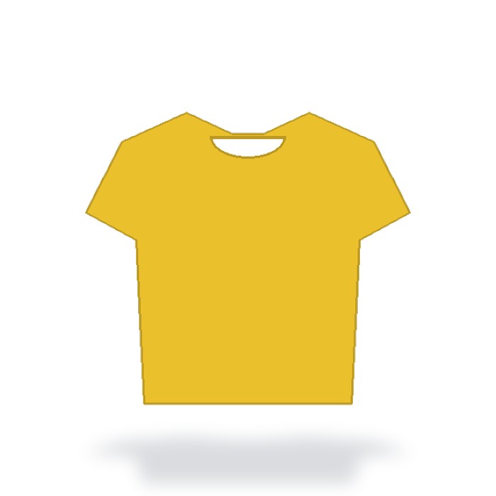 Playera de algodón 180g — Amarillo