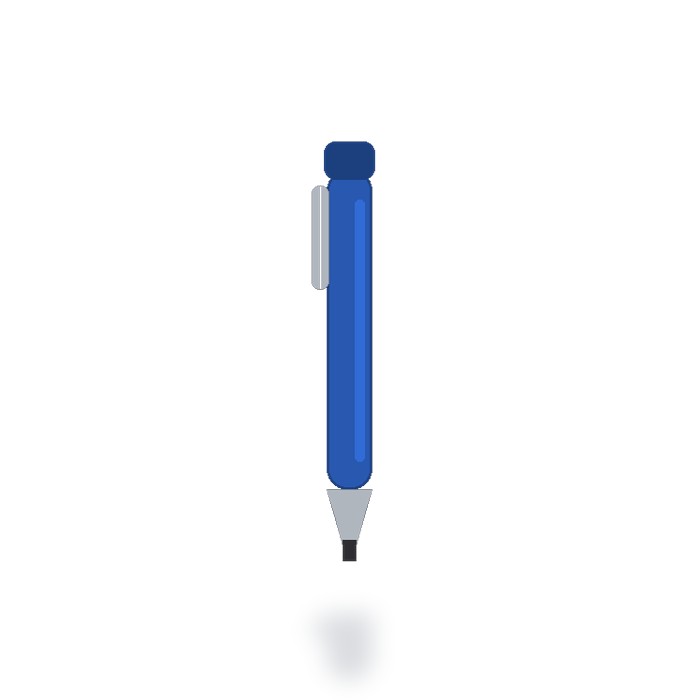 Pluma fuente ejecutiva — Azul
