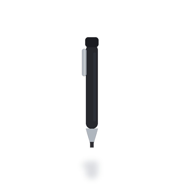 Pluma fuente ejecutiva Premium — Negro