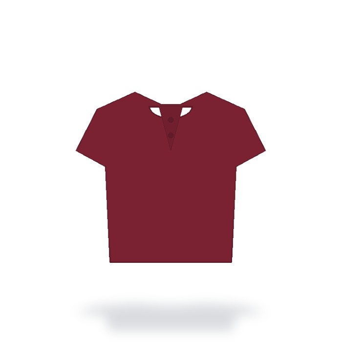 Playera tipo polo piqué Premium — Vino