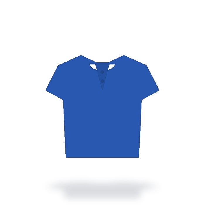 Playera tipo polo piqué — Azul