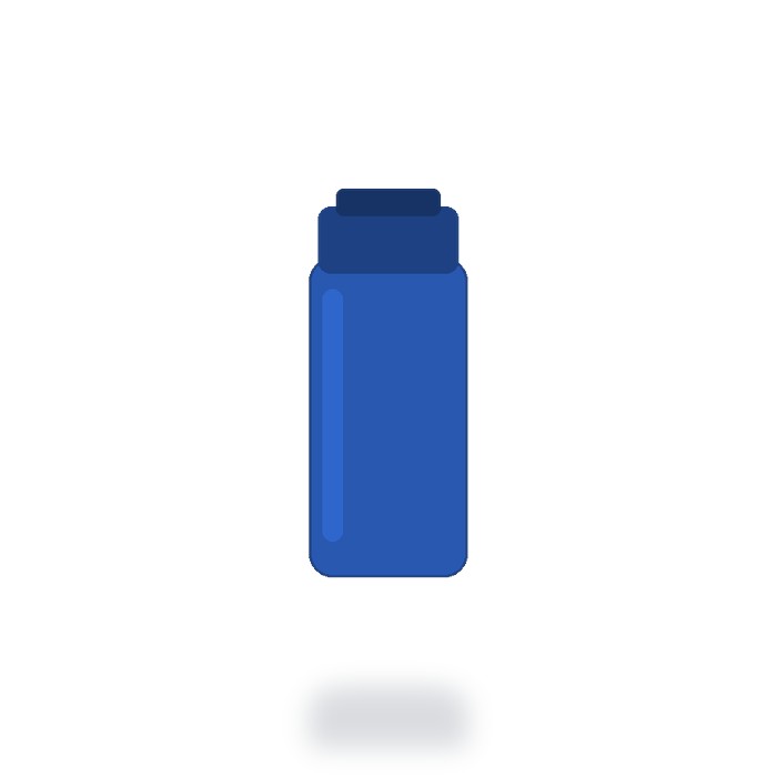 Termo de acero 600ml — Azul