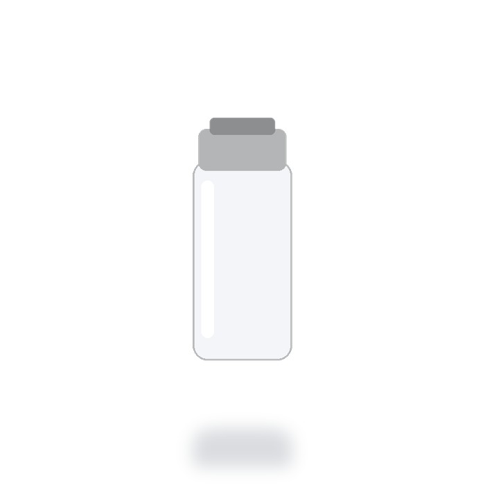 Termo de acero 600ml — Blanco