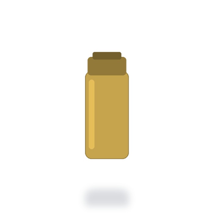 Termo de acero 600ml — Dorado