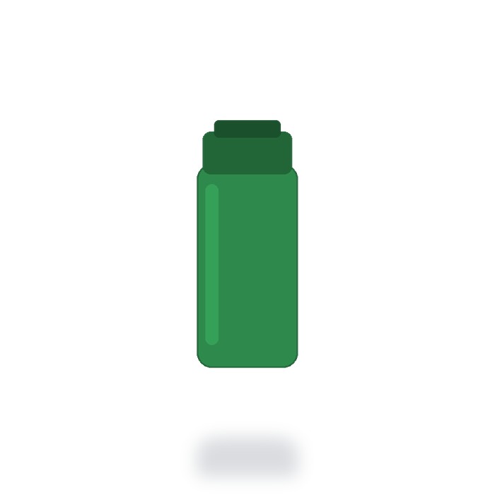 Termo de acero 600ml — Verde