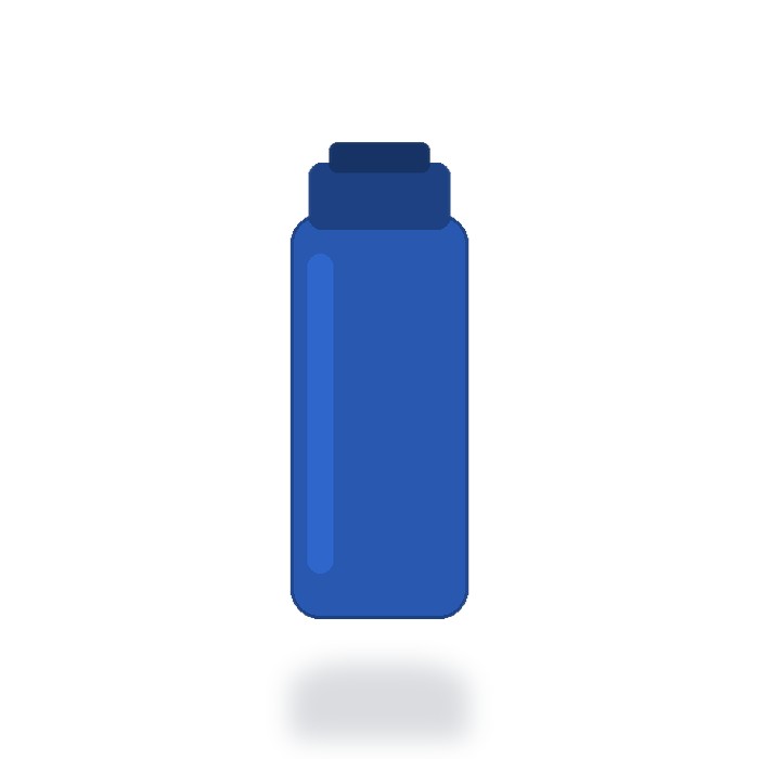 Termo deportivo 750ml con infusor — Azul