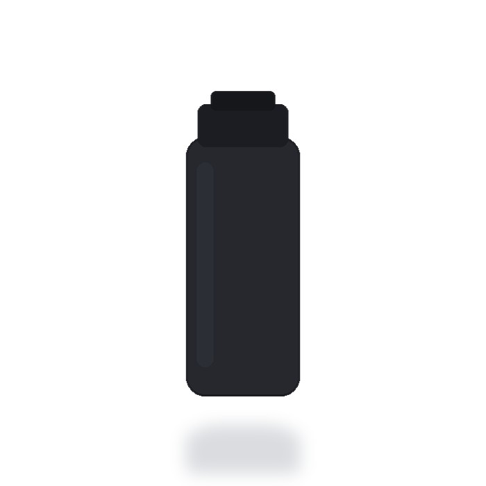 Termo deportivo 750ml con infusor — Negro