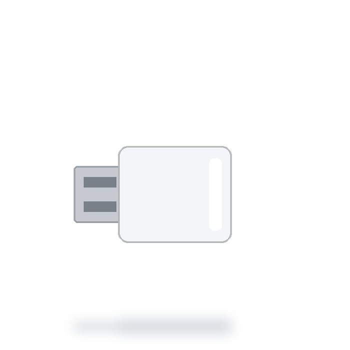 Memoria USB 8GB Premium — Blanco