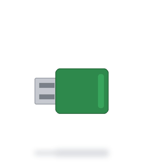 Memoria USB 8GB Económica — Verde